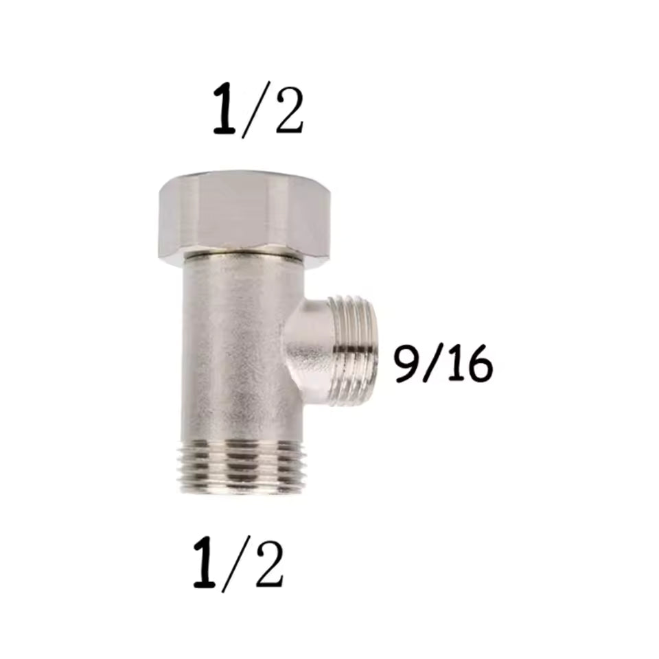 Adaptateur T métal 1/2" - 9/16"